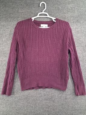 Cabelas Cable Knit Sweater Womens Large Pullover